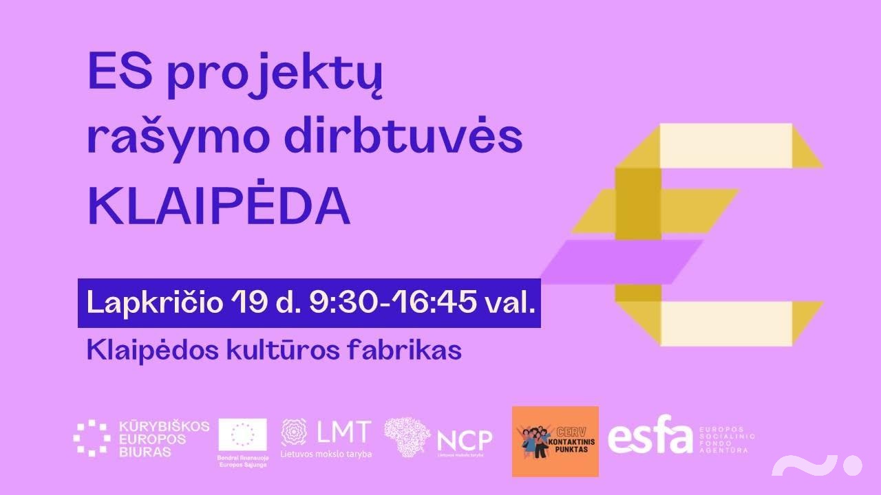 ES projektų rašymo dirbtuvės (Programa)
