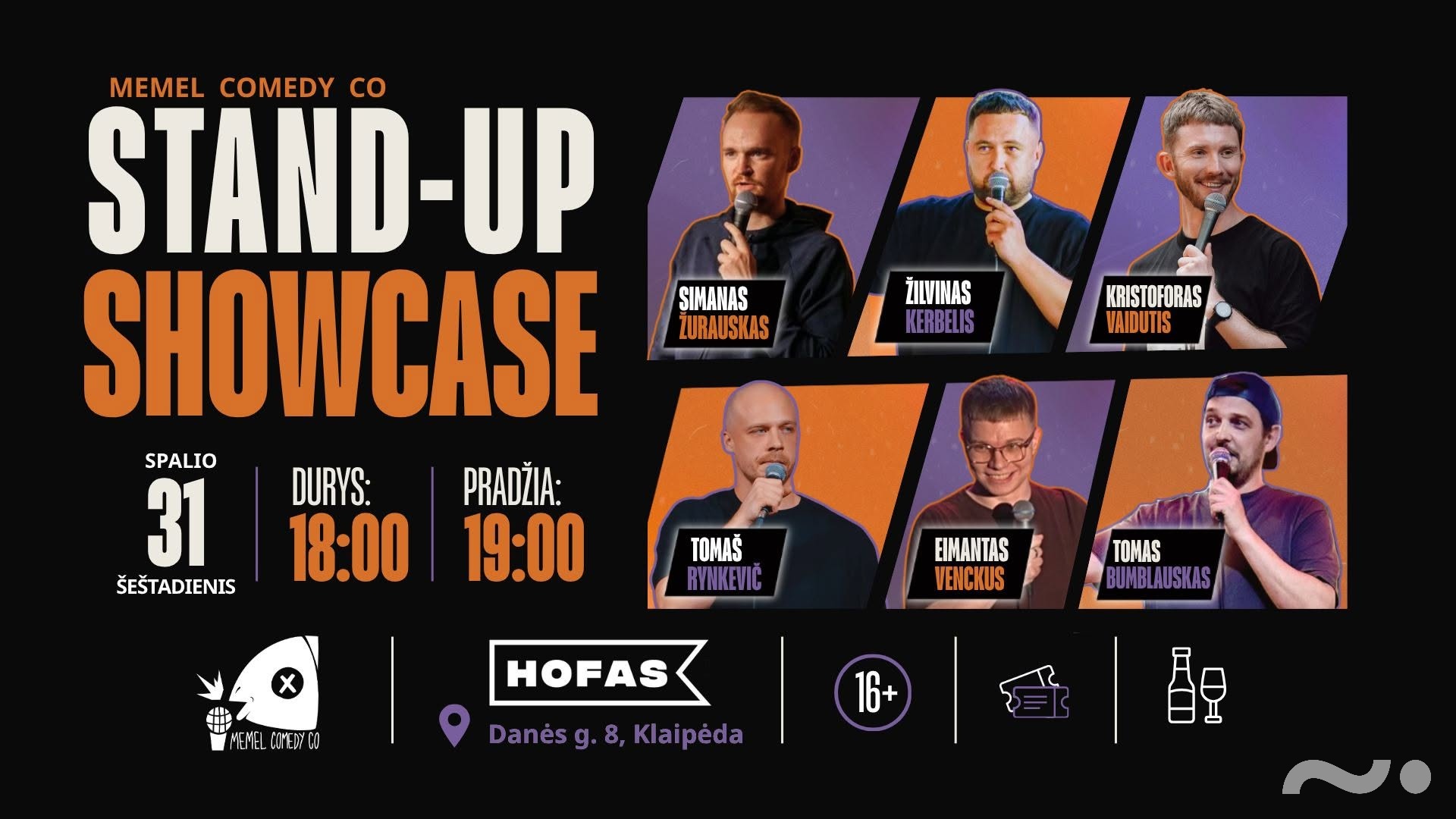 Memel comedy Co - STAND UP Showcase 10.31