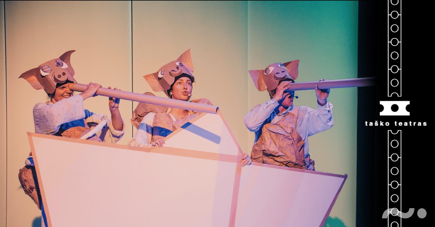 Taško teatras: spektaklis-žaidimas „Trys paršiukai” (rež. T. Montrimas)